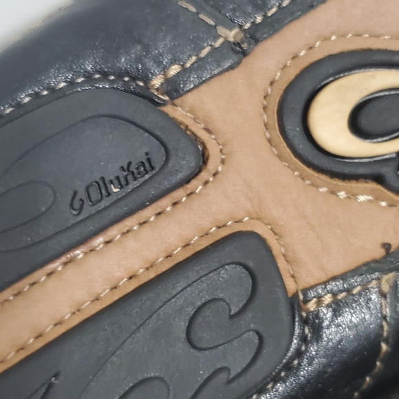 OlyKai Lokahi Driving Moccasin Loafers Black Leather Slip On Men's   10 - Picture 9 of 9